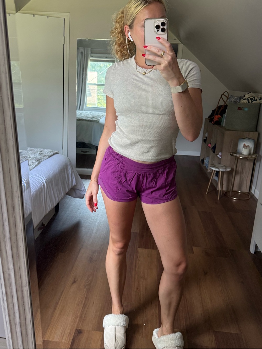 lululemon athletica Women's Vibrant Purple Athletic Shorts